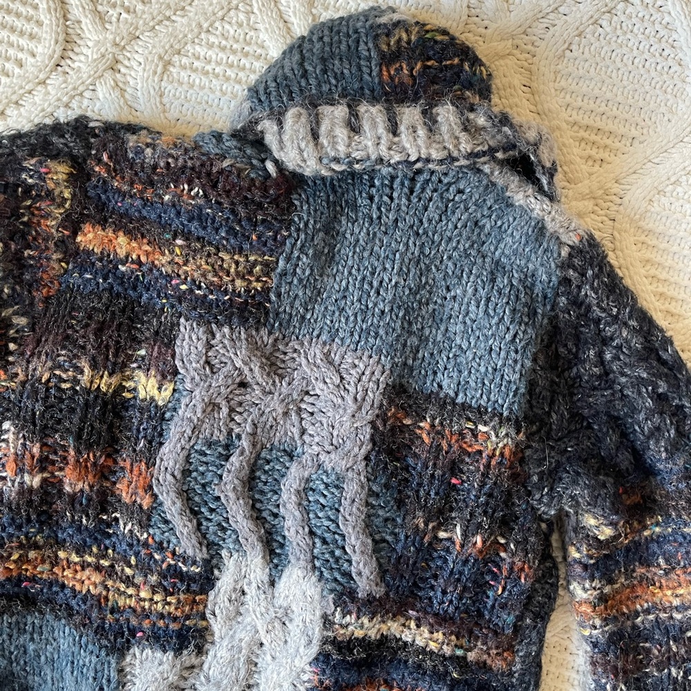 Line The Label Knit Patchwork Sweater Cardigan - image 8